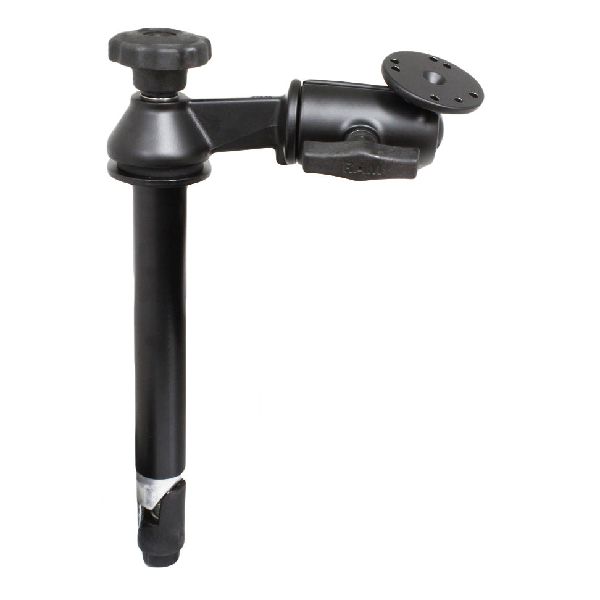 8" Upper Pole with Single Swing Arm & Round Plate