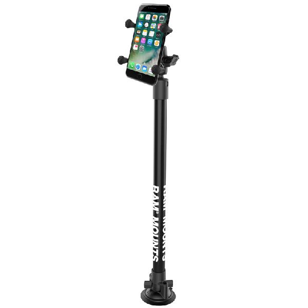 X-Grip® Phone Mount with RAM® Twist-Lock™ Suction Base & 18" Pole