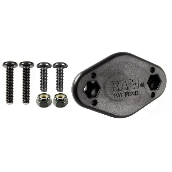 Support à Relachement Rapide EZY-Mount™ Mâle avec 2 Trous pour Fixation Losange