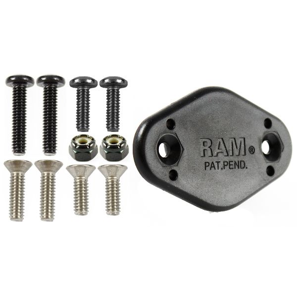 Support à Relachement Rapide EZY-Mount™ Mâle avec 2 Trous en Retrait Fixation Losange