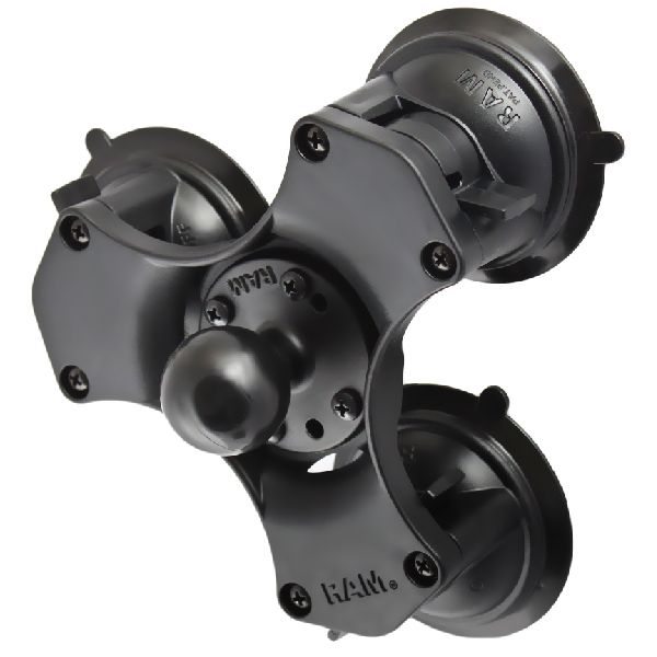 Triple Suction Cup Base with 1.5" Dia. Ball