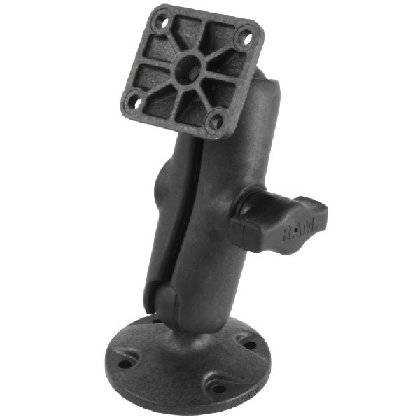 Composite Drill-Down Double Ball Mount with Rectangle AMPS Plate