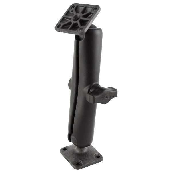 Composite Drill-Down Double Ball Mount with Rectangle AMPS Plates