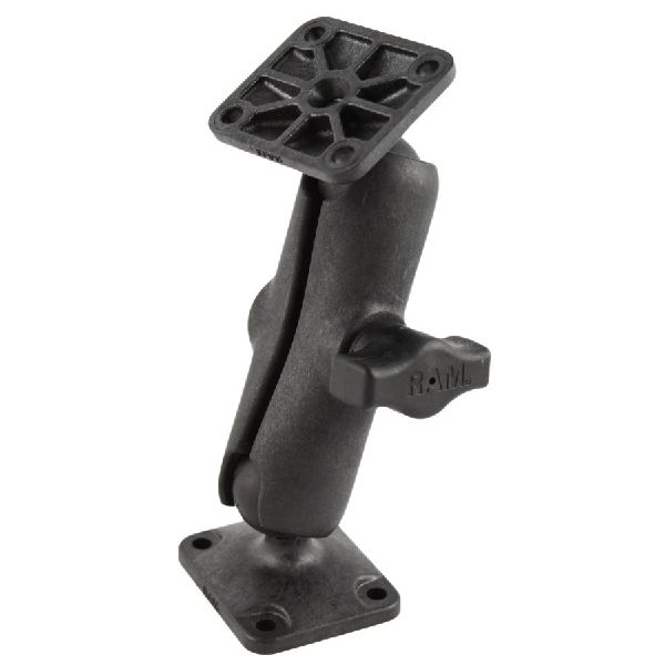 Composite Drill-Down Double Ball Mount with Rectangle AMPS Plates
