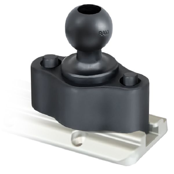 Track Ball™ Base à Relachement Rapide pour Rail avec Bille de Diamètre de 2.54cm(1")"B"