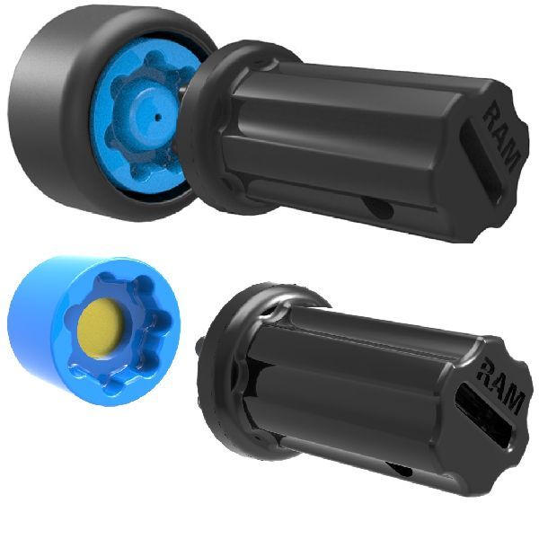 Mixed Combination RAM® Pin-Lock™ Security Knob/Stud/Key Knob for 2.25"/3.38" diameter D/E size arms