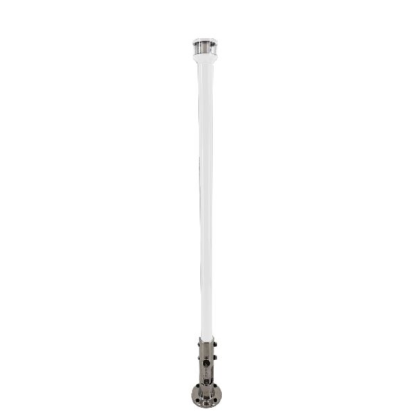 Manually Folding Light Posts - White 24" with 3NM LED combination mast