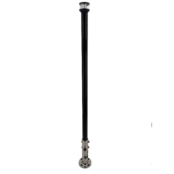 Manually Folding Light Posts - Black 36" with 3NM LED combination mast