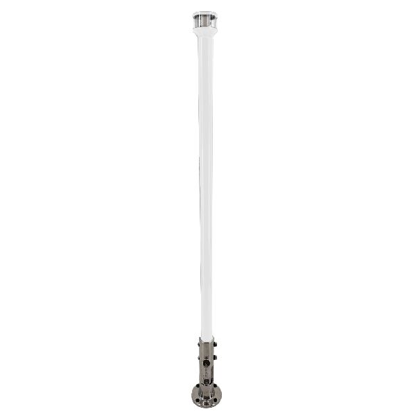 Manually Folding Light Posts - White 36" with 3NM LED combination mast