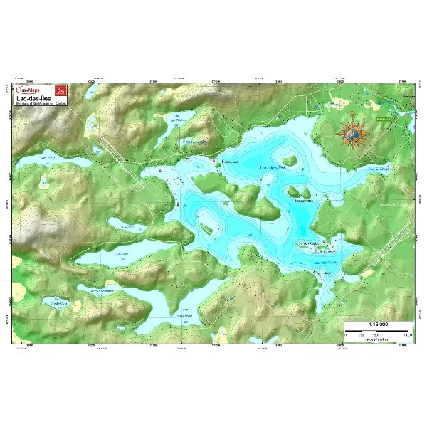 Paper chart : Lac-des-Îles