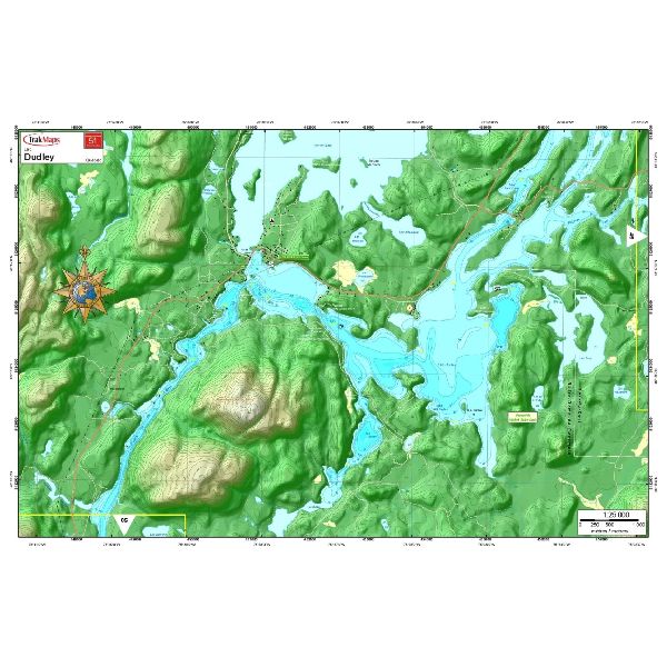 Paper chart : Dudley Lake