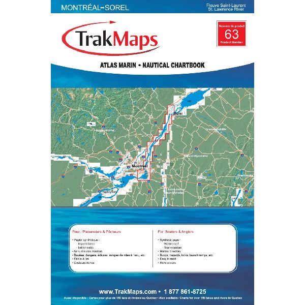 Paper Chartbook : Saint-Lawrence River from Montréal to Sorel