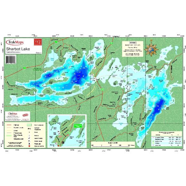 Carte Papier : Lac Sharbot