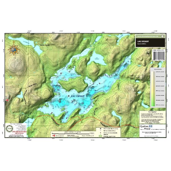 Carte Papier : Lac Désert