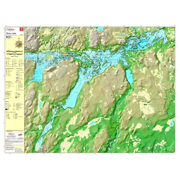 Paper chart : Stony Lake and Upper Stony Lake