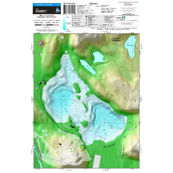 Carte Papier : Lac Ouimet