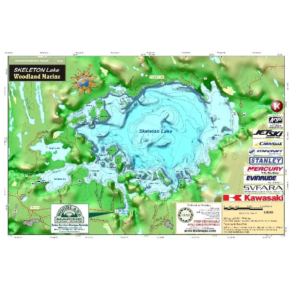Carte Papier : Lac Skeleton