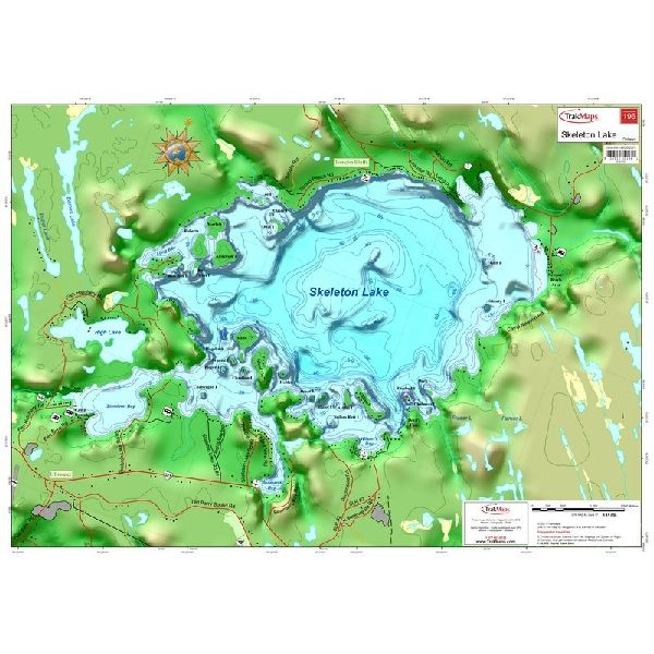 Carte Papier : Lac Skeleton