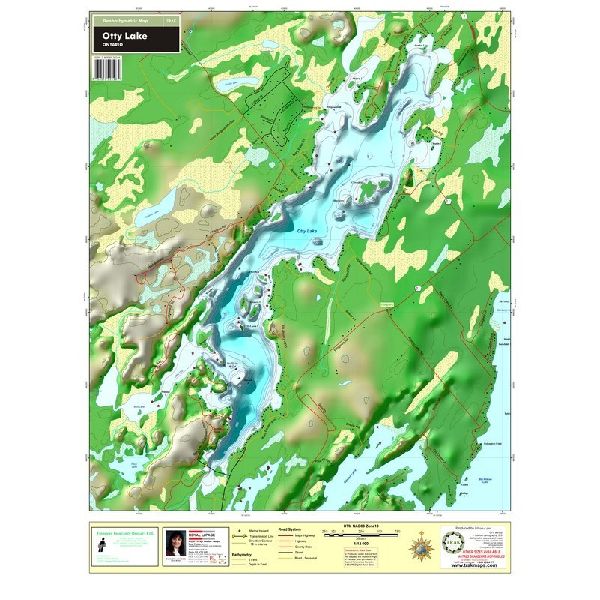 Carte Papier : Lac Otty
