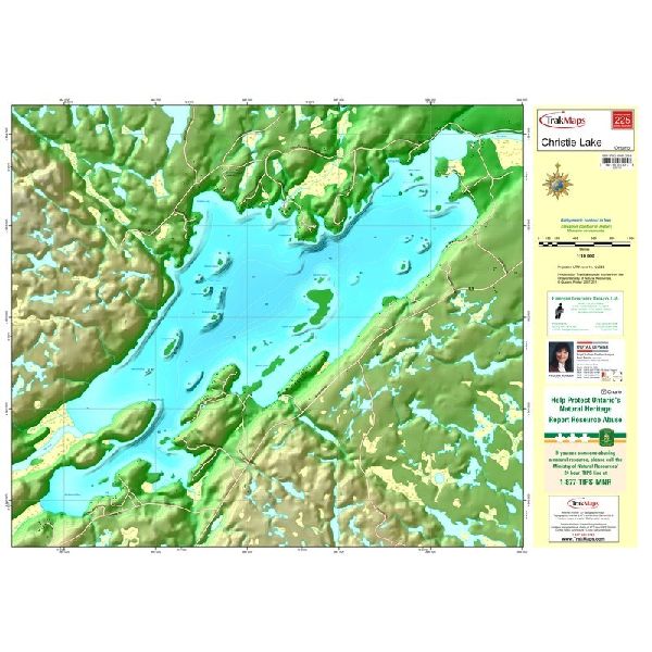 Carte Papier : Lac Christie