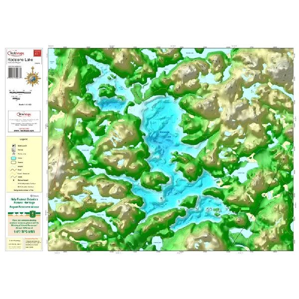 Carte Papier : Lac Redstone