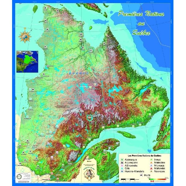 Paper chart : American Indian Nations - Small