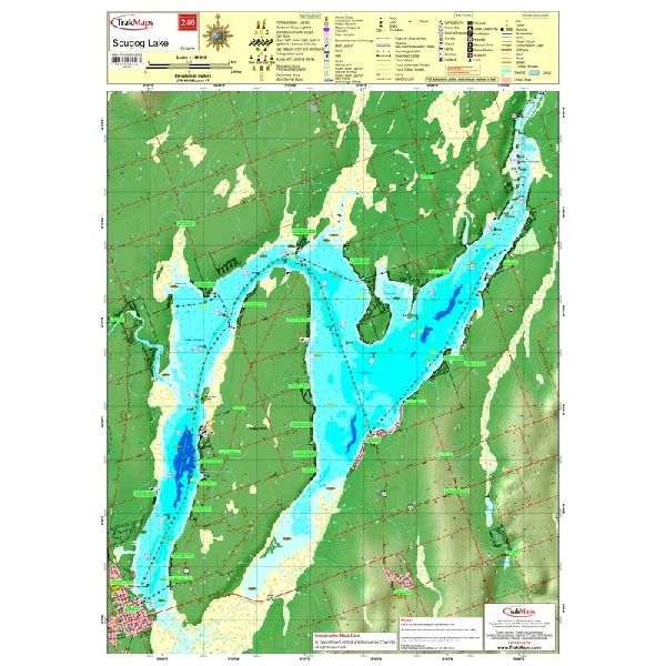 Carte Papier : Lac Scugog