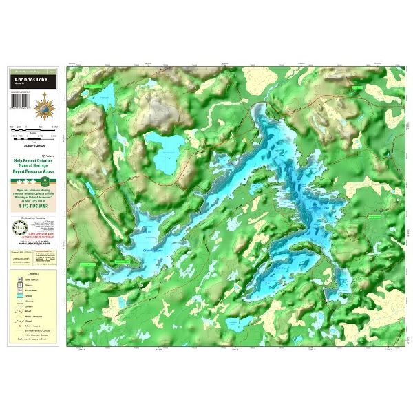 Carte Papier : Lac Chandos