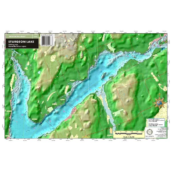 Carte Papier : Lac Sturgeon