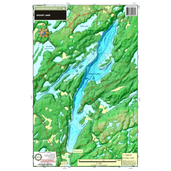 Paper chart : Desert Lake
