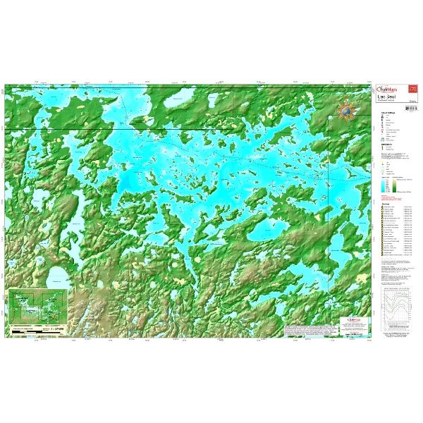 Carte Papier : Lac Seul - Quadrant Sud-ouest