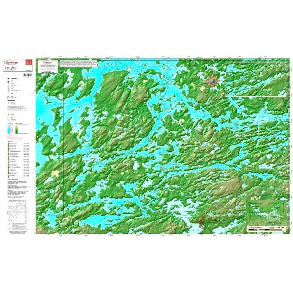 Carte Papier : Lac Seul - Quadrant Sud-est