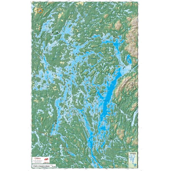 Paper chart : Cabonga Reservoir (Folded)
