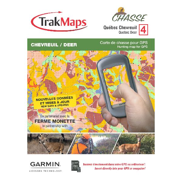Chasse Québec - Chevreuil - SD/MicroSD: Garmin