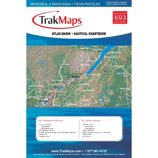 Paper Chartbook : Saint Lawrence River: Montreal to Tadoussac - Trois-Pistoles