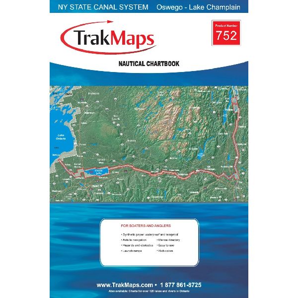 Atlas Papier : New York State Canal System: Lac Champlain - Oswego, NY
