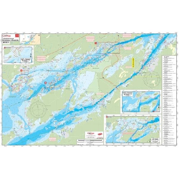 Paper chart : Thousand Islands: Gananoque - Brockville