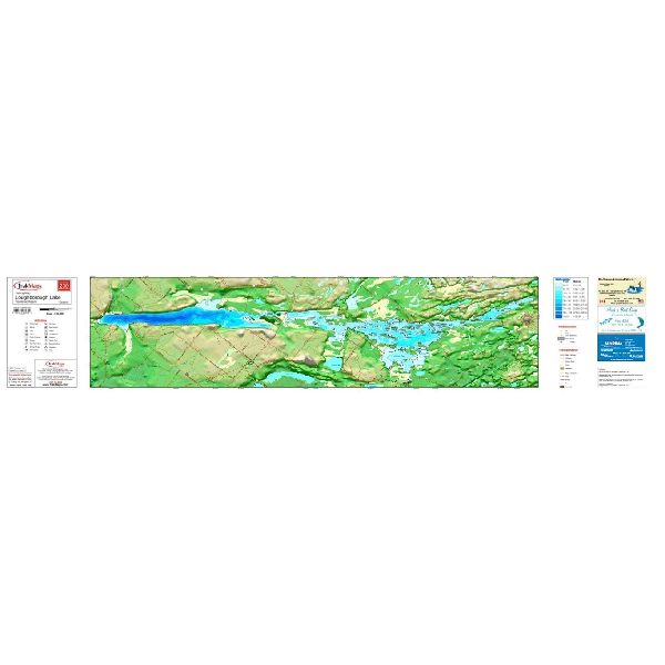 Carte Papier : Lac Loughborough